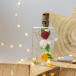 ILLUMINATED BOTTLE FELT FLOWERS