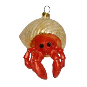 Krabbe in Schale Weihnachtskugel