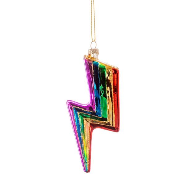 Regenbogenblitz Weihnachtskugel