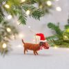 Dackel mit Zuckerstangen-Weihnachts-Anhänger - Sass & Belle – Bild 2