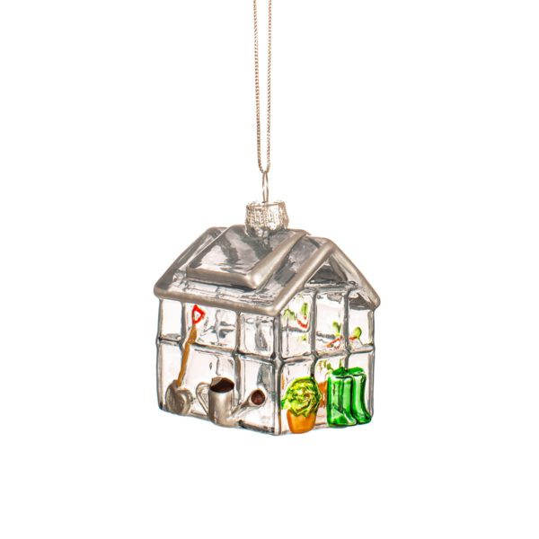 Mini-Glasgewächshaus Weihnachtskugel
