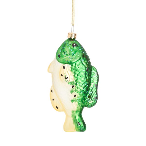 Grüne und weiße Fisch Weihnachtskugel