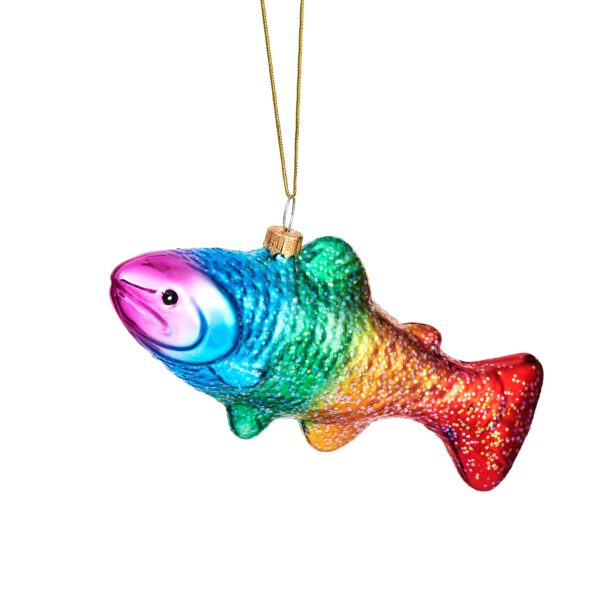 Regenbogenforelle Weihnachtskugel