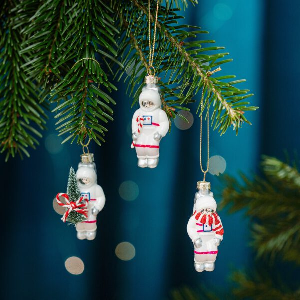 Astronauten-Weihnachtskugeln (Set3) - Sass & Belle – Bild 2