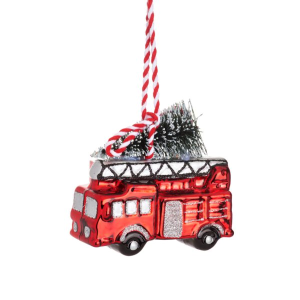 Feuerwehrauto Weihnachtskugel