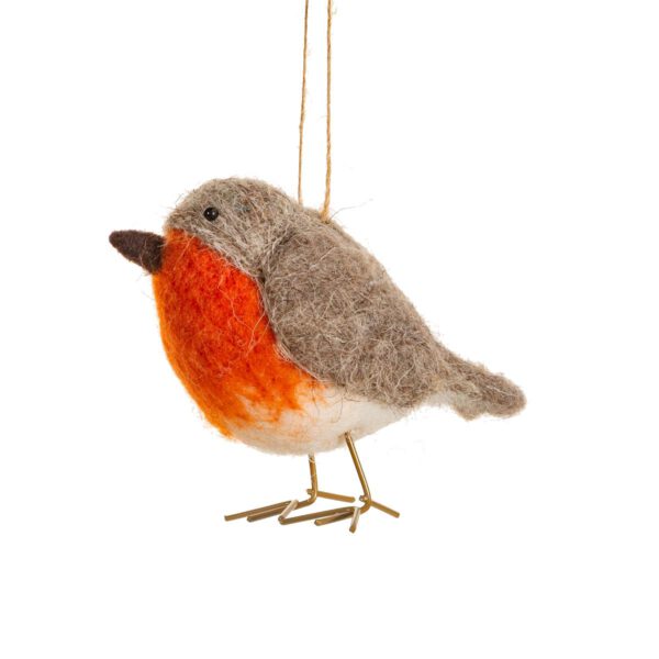 Traditioneller Robin-Filz-Weihnachtshänger