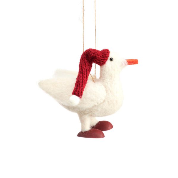 Weihnachtsanhänger aus Gänsefilz - Sass & Belle