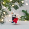 Tanzender Mäusepärchen-Filz-Weihnachtshänger