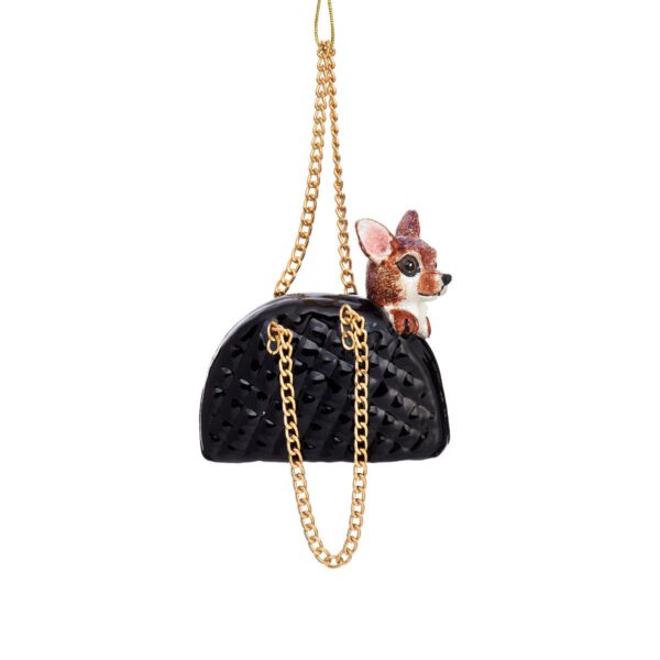 Chihuahua in Handtasche Weihnachtshänger