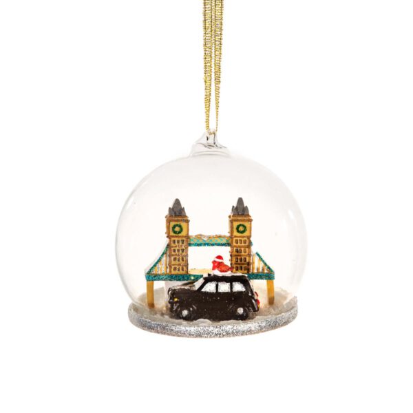 Londoner Brücke und Taxi Weihnachtshänger