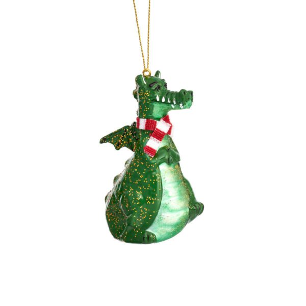 Drache mit Schal Weihnachtshänger