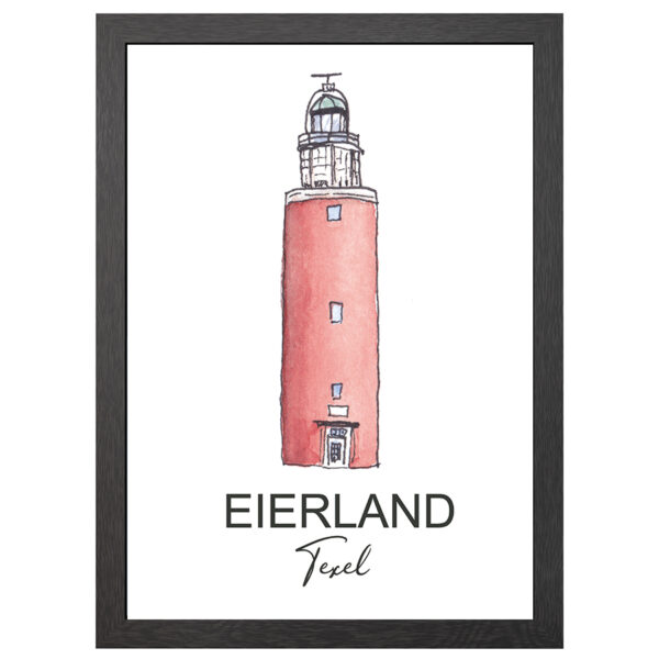 Texel Turm Poster Im A2-Rahmen