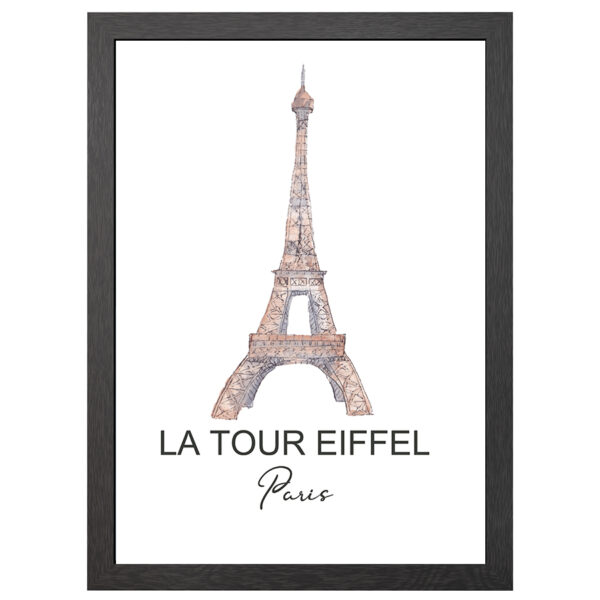 Tour Eiffel Paris Poster Im A2-Rahmen