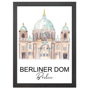 A2 Berliner Dom Poster Im Rahmen