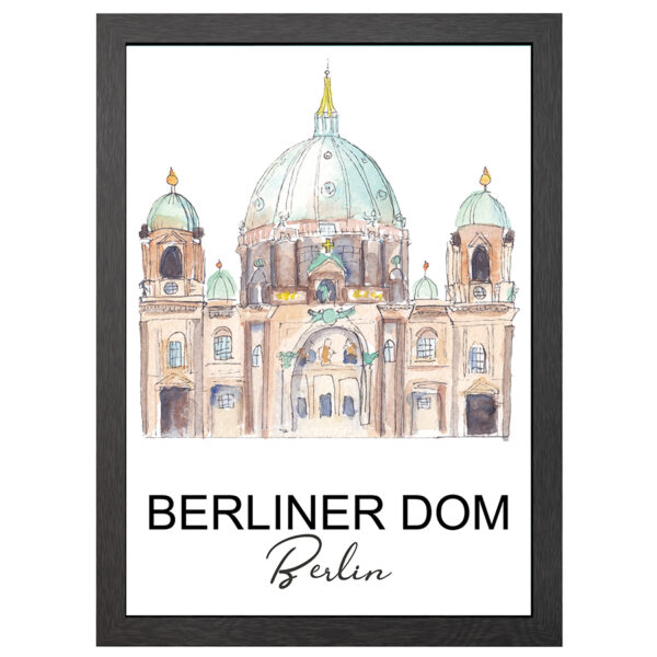 A2 Berliner Dom Poster Im Rahmen