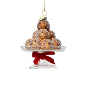Oliebollen-Weihnachtshänger im Maßstab