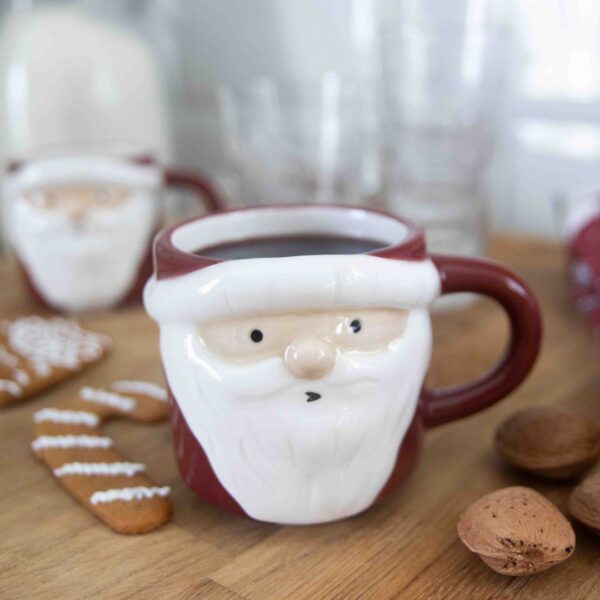 Weihnachtsmann Keramik Weihnachtstasse