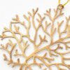 Goldener koralle Metall Weihnachtsanhänger – Batela