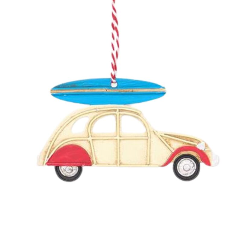 Auto met surfplank metalen hanger