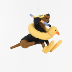 Hund Filz Weihnachtshänger – Batela