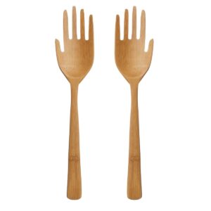 Bambus-Salatbesteck Hand